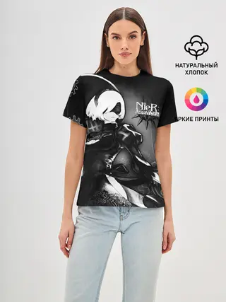Женская базовая футболка / 2B Nier: Automata