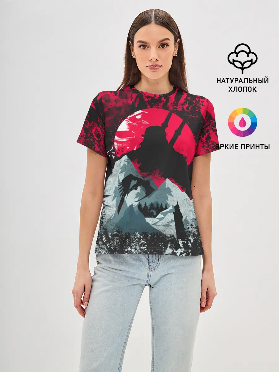 Женская базовая футболка / Ведьмак