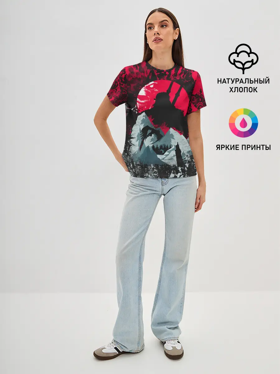 Женская базовая футболка / Ведьмак