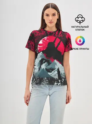 Женская базовая футболка / Ведьмак