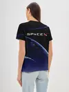 Женская базовая футболка / Space X