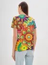 Женская базовая футболка / Психоделия | Яркая