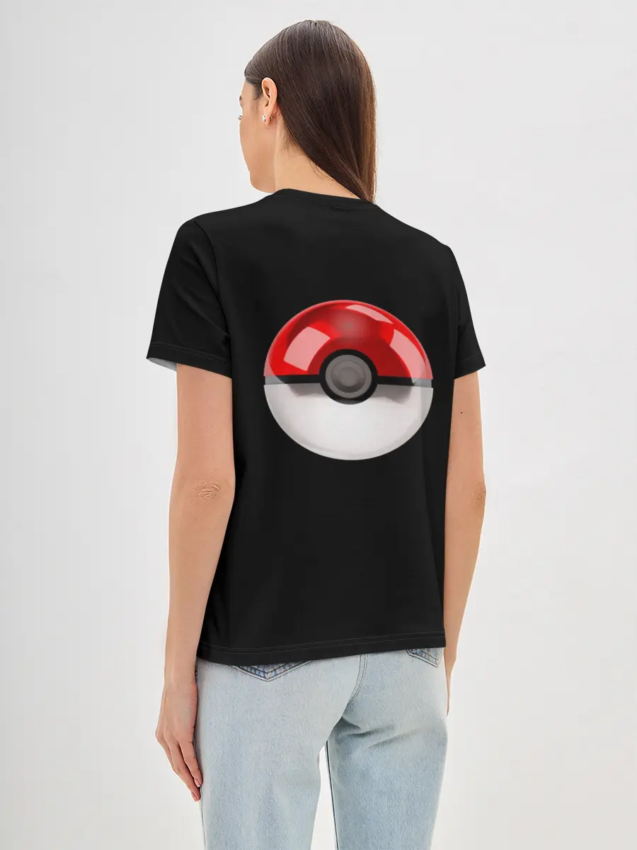 Женская базовая футболка / Покемон Пикачу