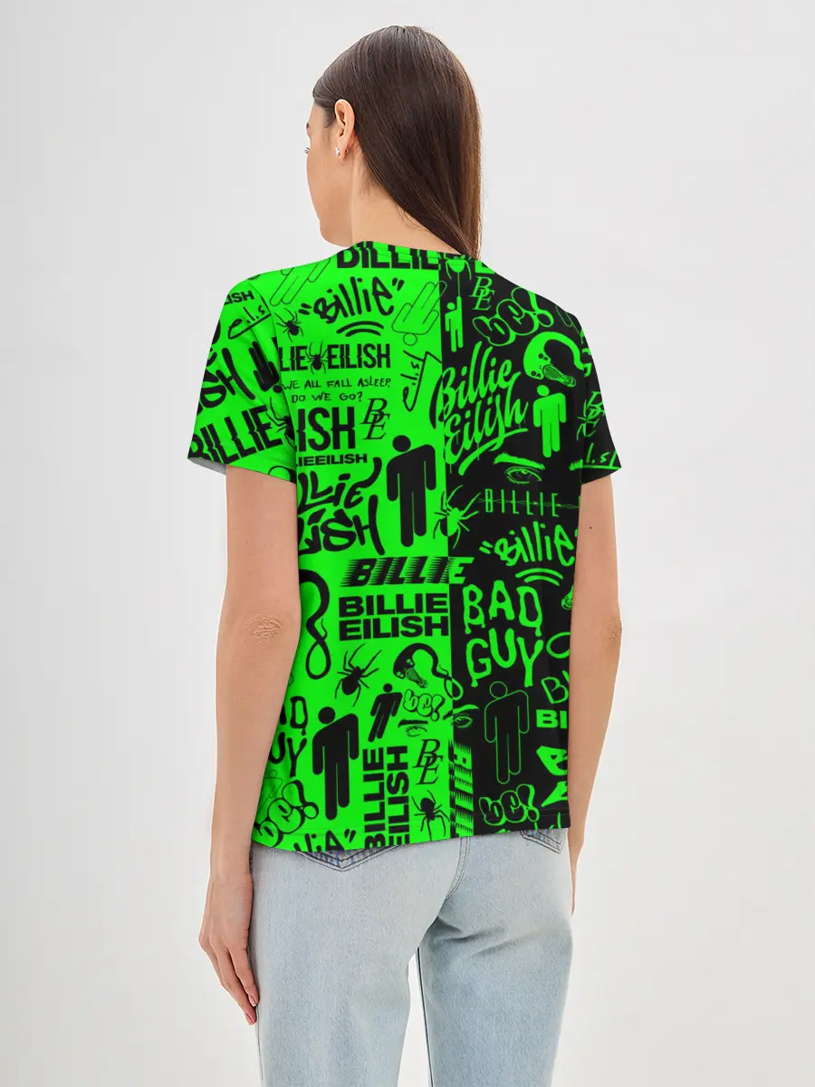 Женская базовая футболка / BILLIE EILISH | БИЛЛИ АЙЛИШ