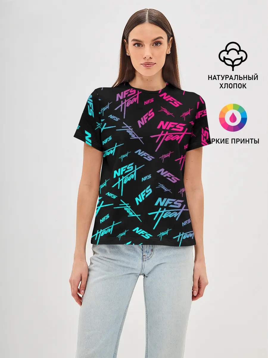 Женская базовая футболка / NFS: Heat