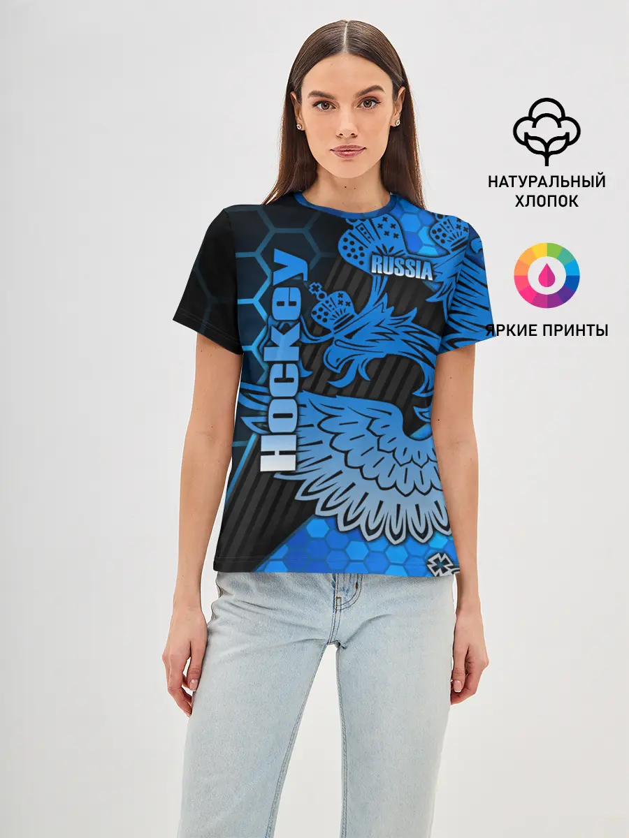 Женская базовая футболка / Хоккей