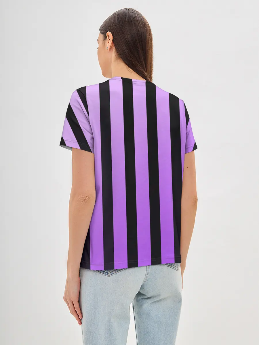 Женская базовая футболка / Полосатость