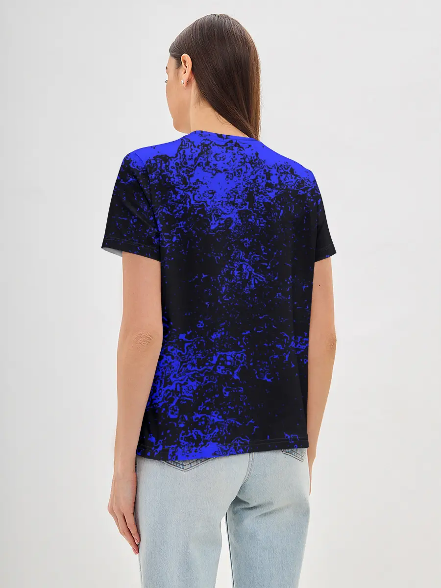 Женская базовая футболка / БРЫЗГИ КРАСОК