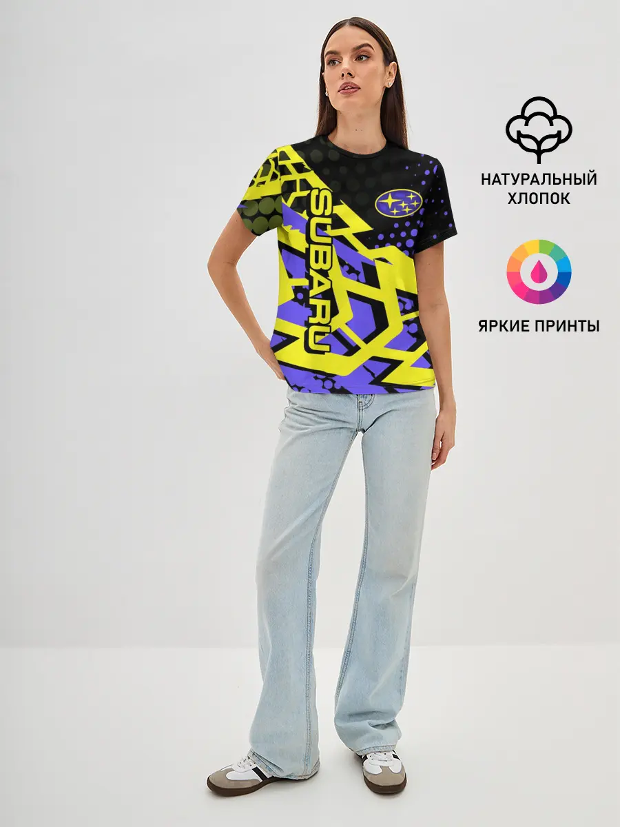 Женская базовая футболка / Subaru