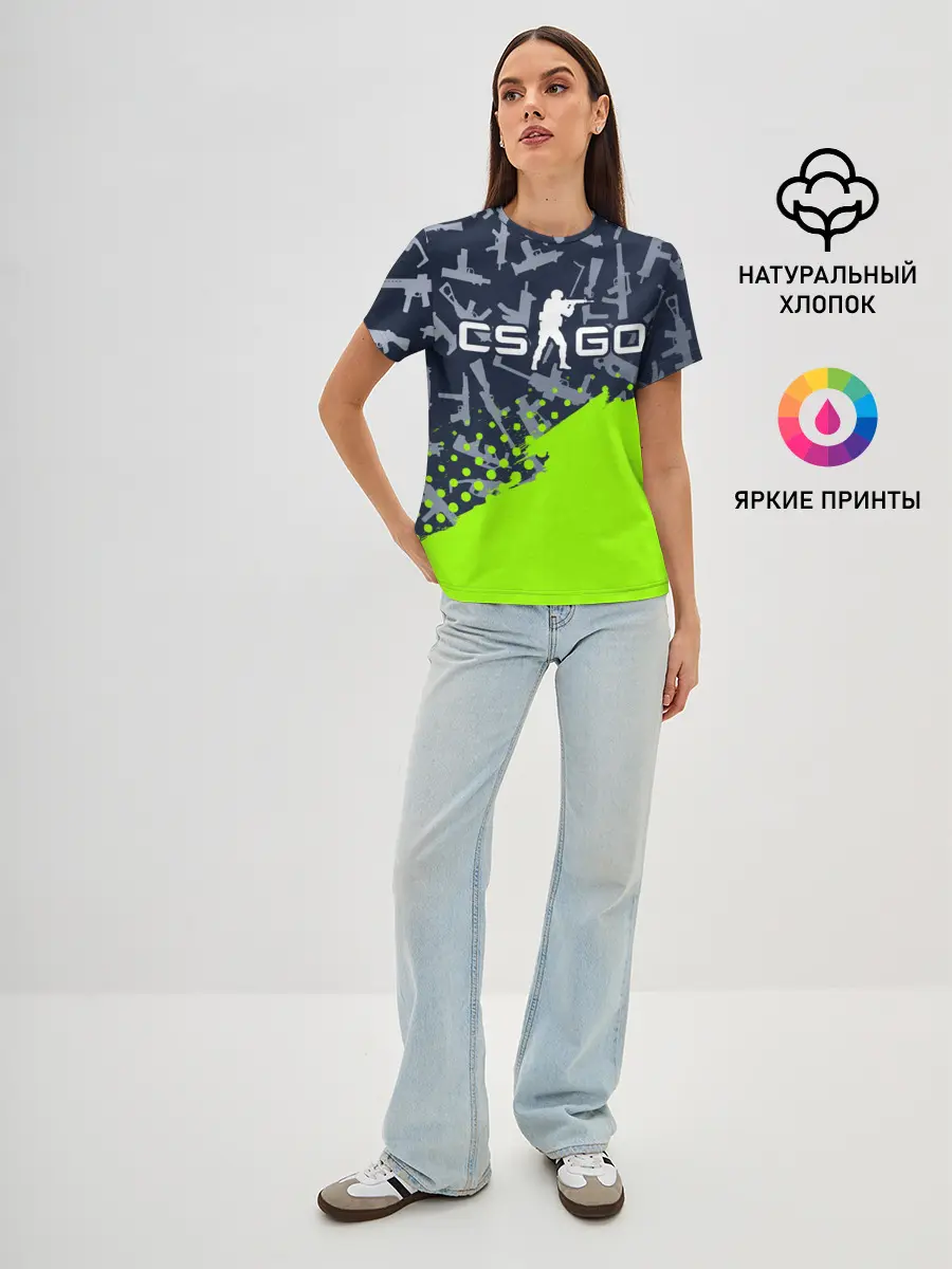 Женская базовая футболка / CS GO | КС ГО