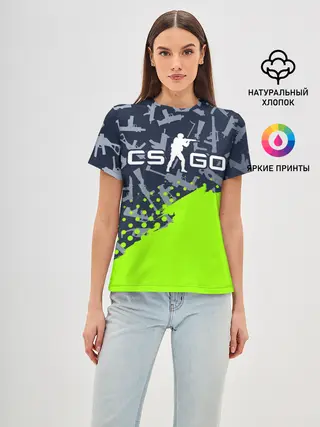 Женская базовая футболка / CS GO | КС ГО