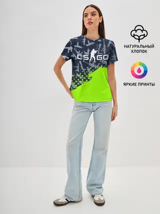 Женская базовая футболка / CS GO | КС ГО