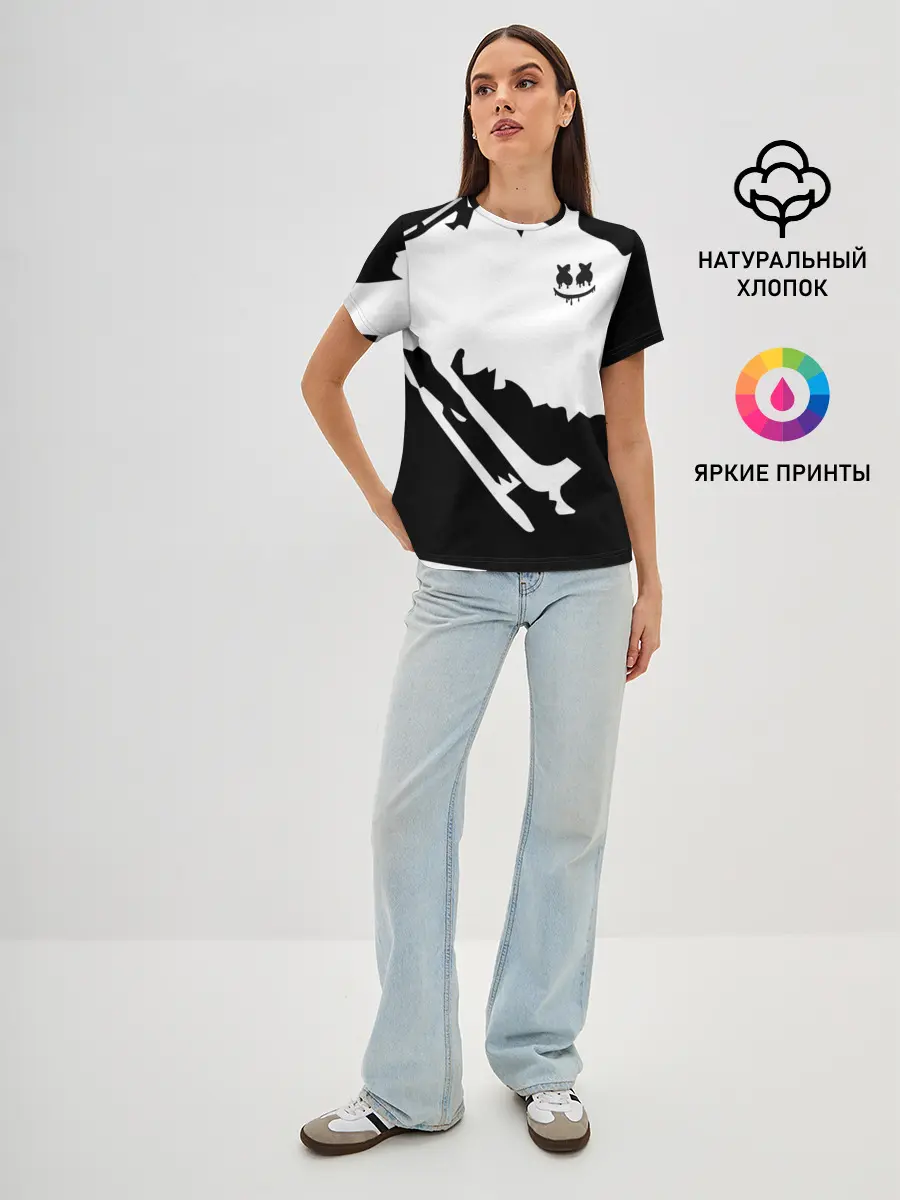 Женская базовая футболка / Marshmello