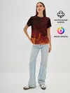 Женская базовая футболка / ПЛАМЯ 3D