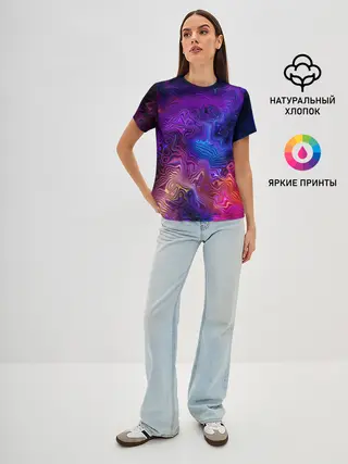 Женская базовая футболка / НЕОНОВЫЕ РАЗВОДЫ