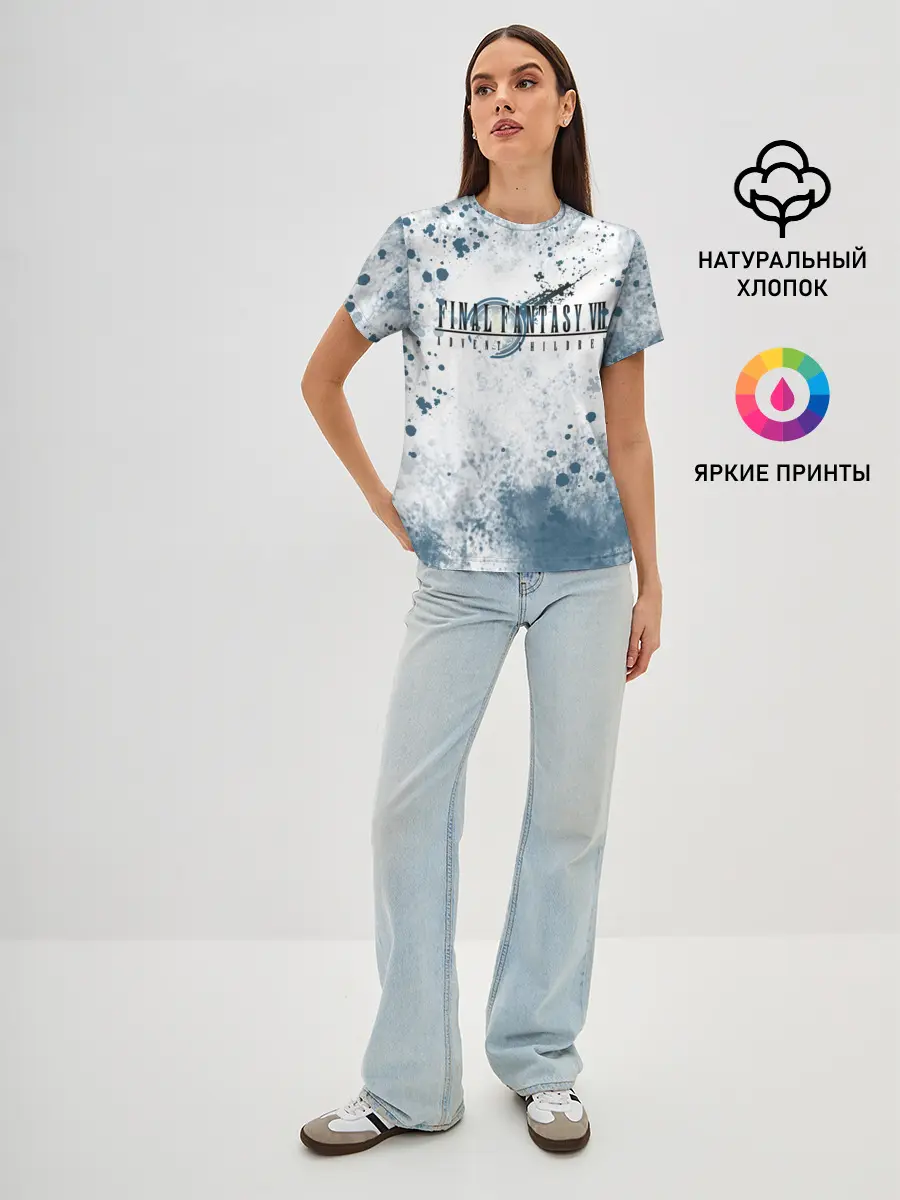 Женская базовая футболка / Final Fantasy VII Remake