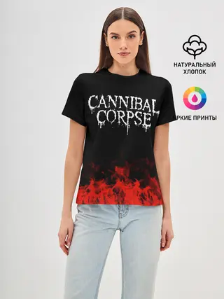 Женская базовая футболка / Cannibal Corpse