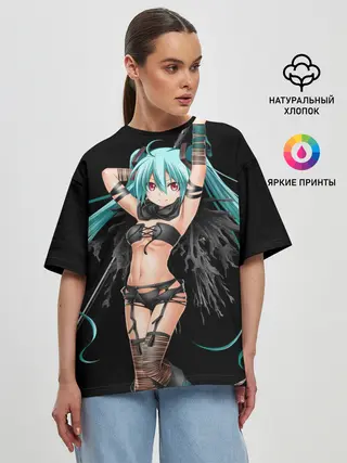 Женская футболка оверсайз / Мику Хацунэ