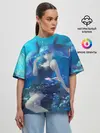 Женская футболка оверсайз / Подводная Хацуне Мику