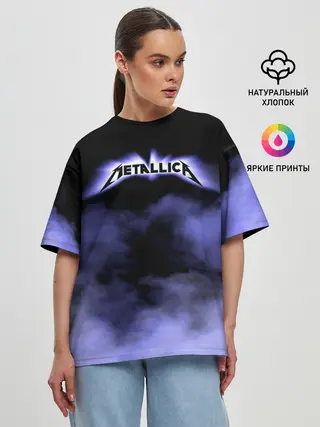 Женская футболка оверсайз / Metallica