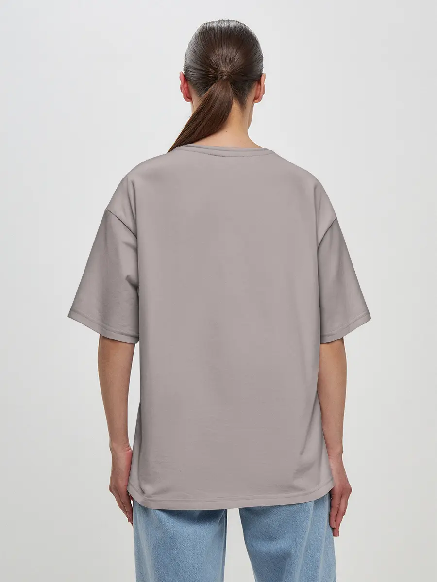 Женская футболка оверсайз / Good Omens