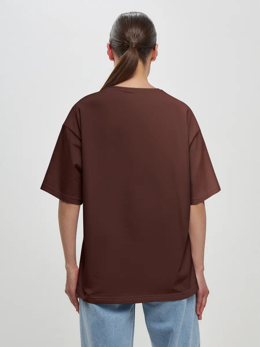 Женская футболка оверсайз / Зубастик