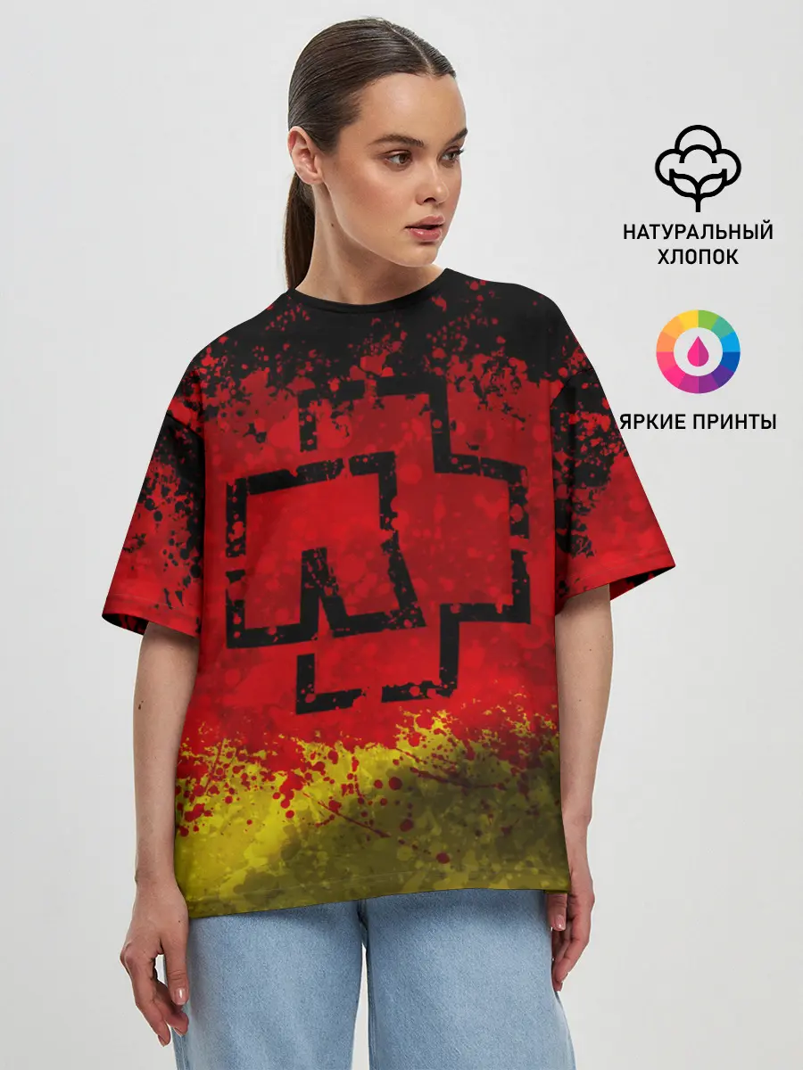 Женская футболка оверсайз / Rammstein