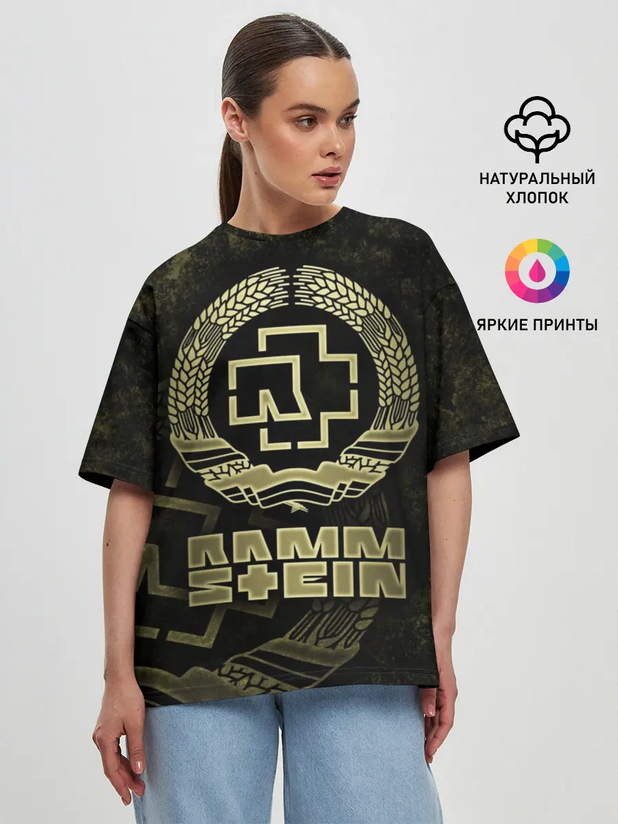 Женская футболка оверсайз / Rammstein