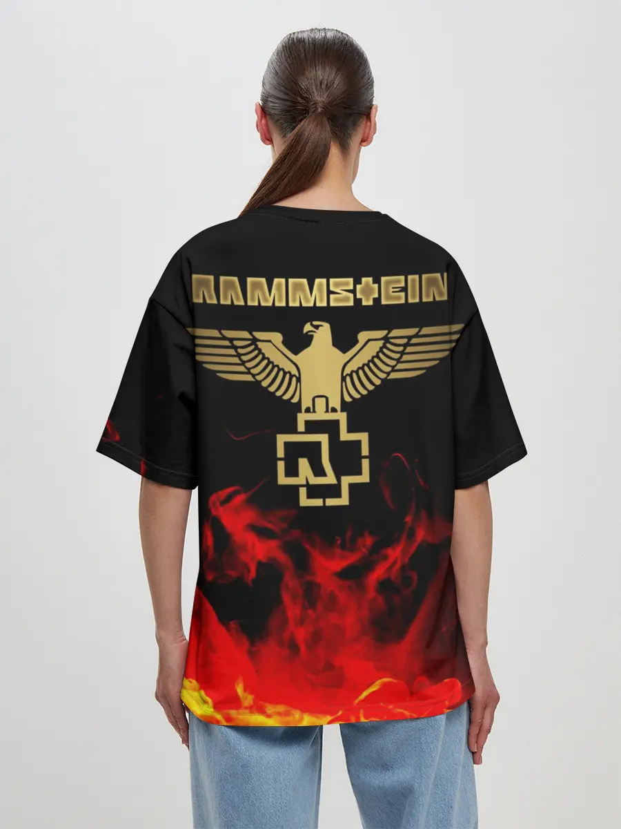 Женская футболка оверсайз / Rammstein
