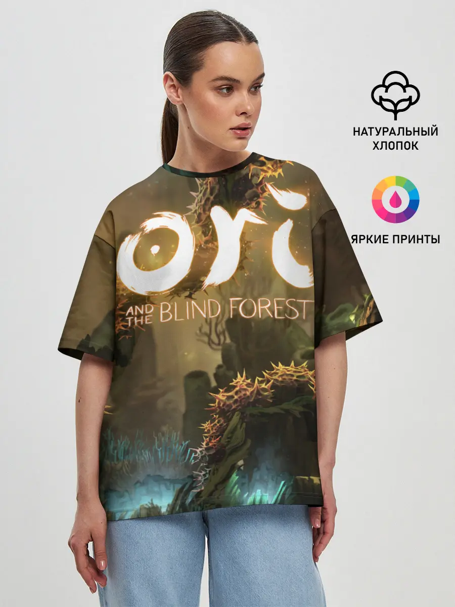 Женская футболка оверсайз / Ori and the Blind Forest