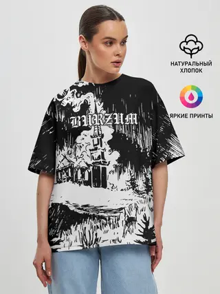 Женская футболка оверсайз / Burzum