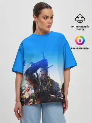 Женская футболка оверсайз / ВЕДЬМАК 3