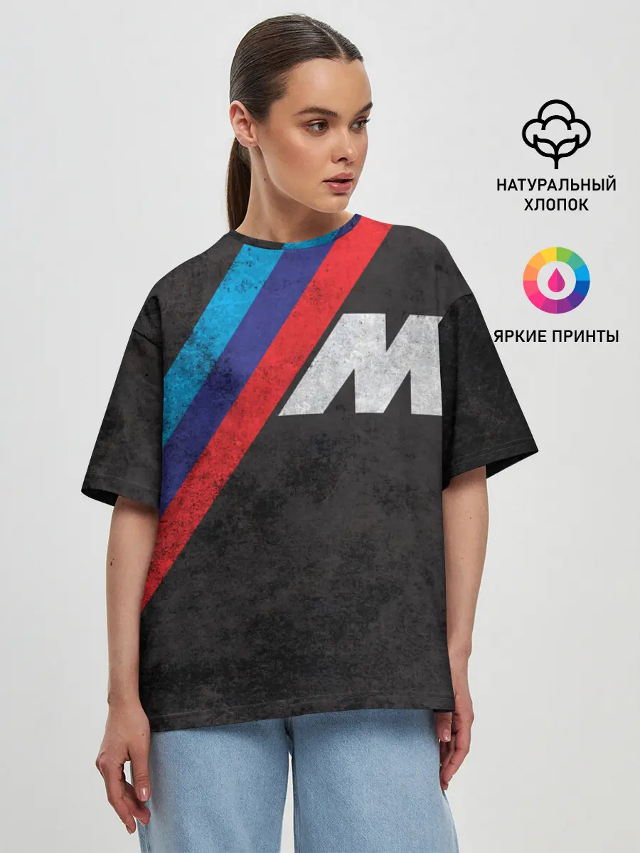 Женская футболка оверсайз / BMW