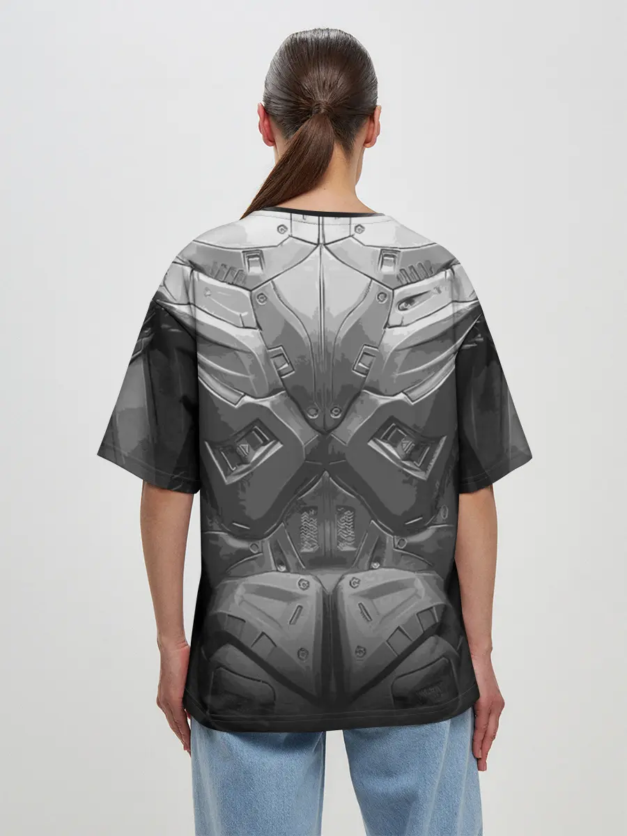Женская футболка оверсайз / Crysis Экзоскелет