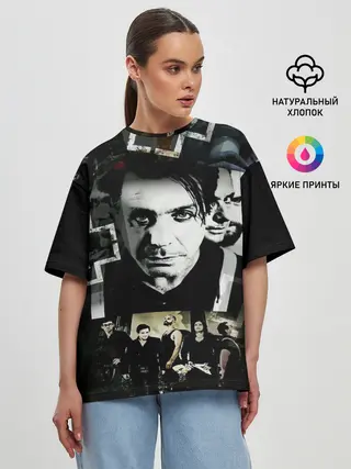 Женская футболка оверсайз / Rammstein