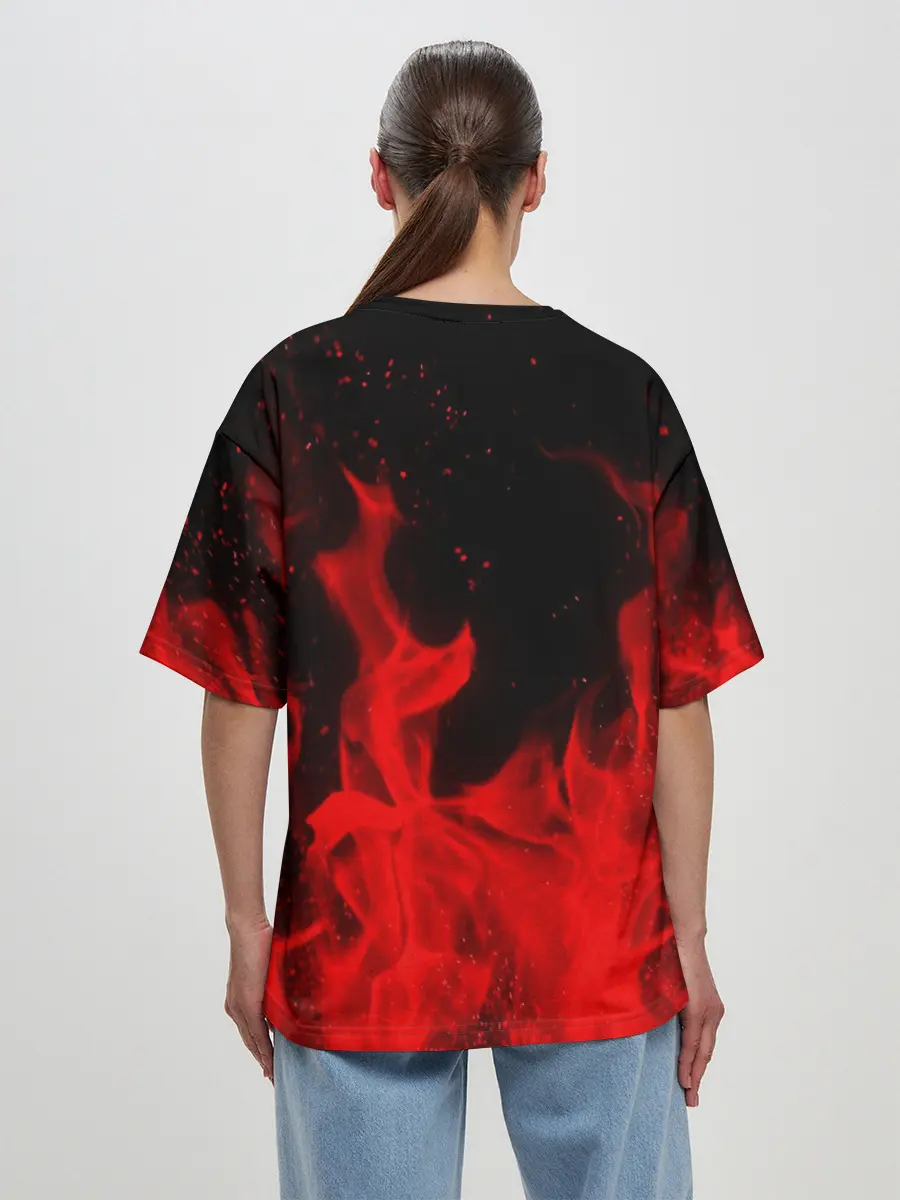 Женская футболка оверсайз / POWERWOLF