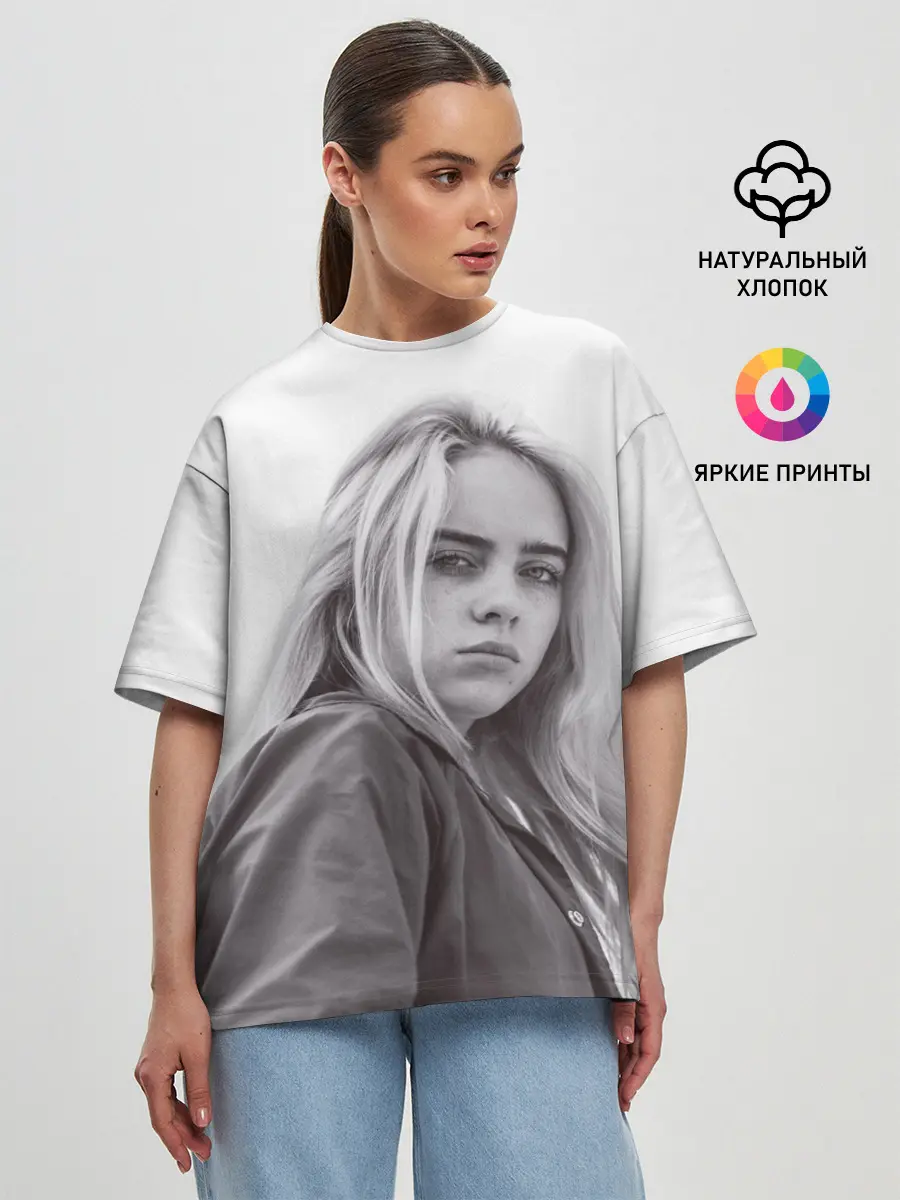 Женская футболка оверсайз / BILLIE EILISH