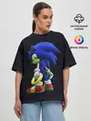 Женская футболка оверсайз / Sonic