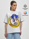 Женская футболка оверсайз / Sonic
