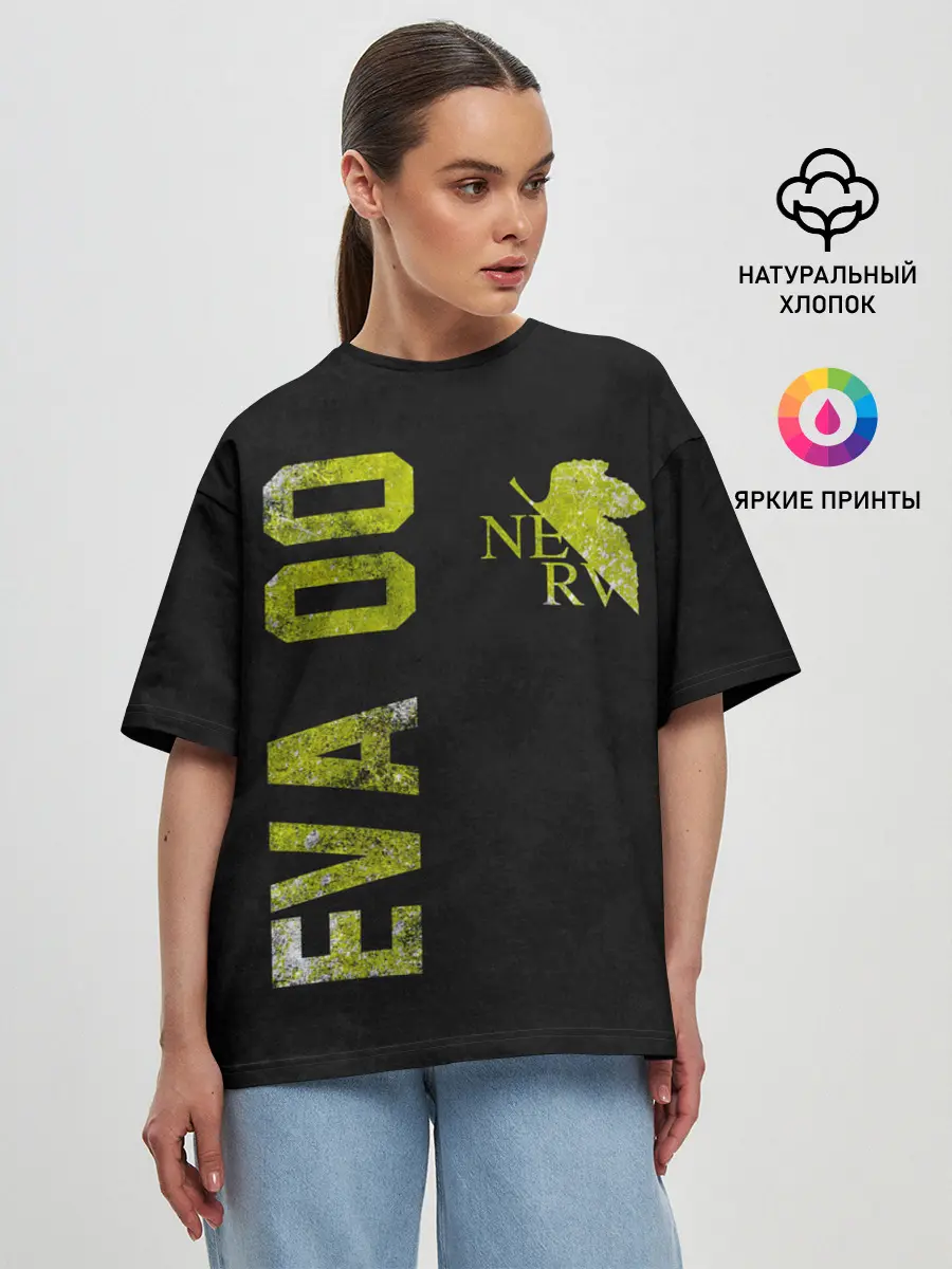 Женская футболка оверсайз / EVANGELION 00