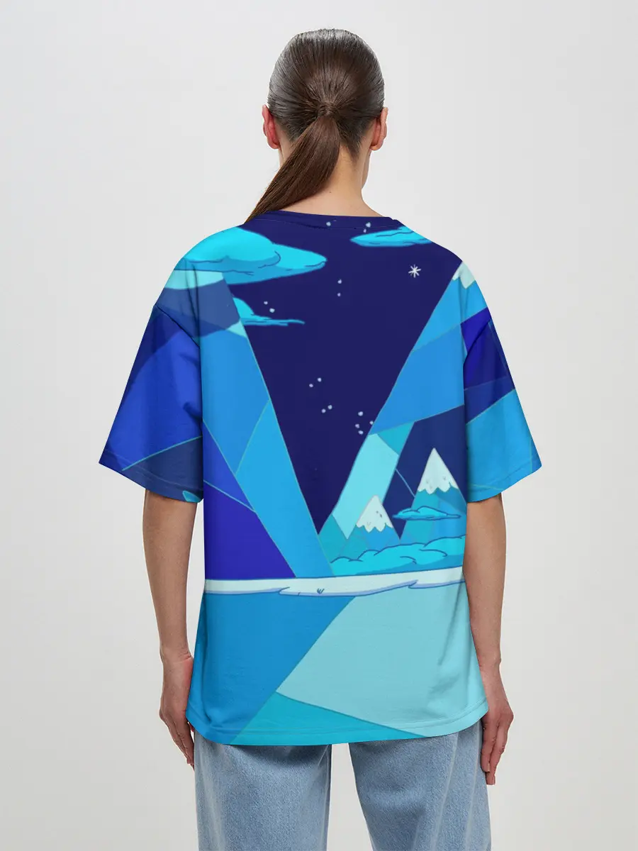 Женская футболка оверсайз / Ледяной король