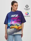 Женская футболка оверсайз / NEED FOR SPEED - HEAT