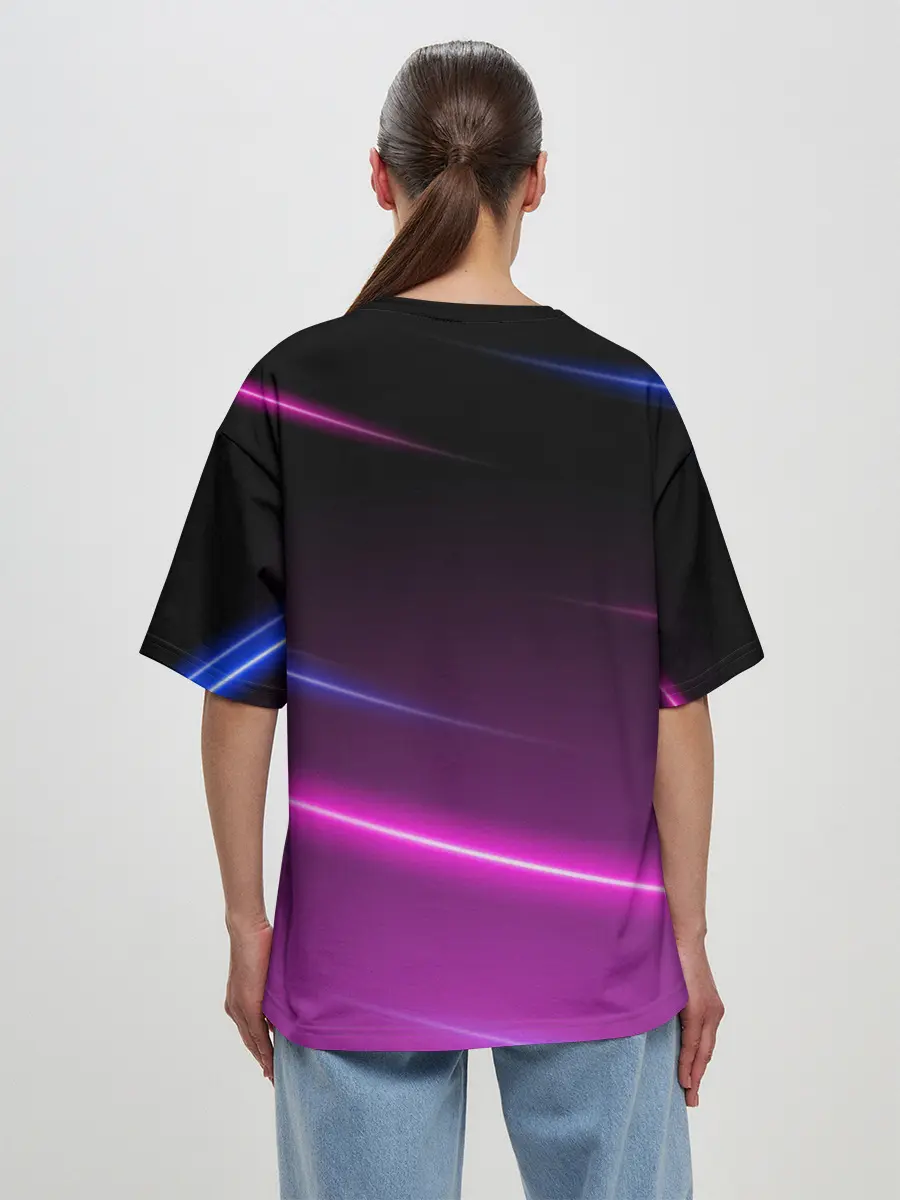 Женская футболка оверсайз / NFS: Heat