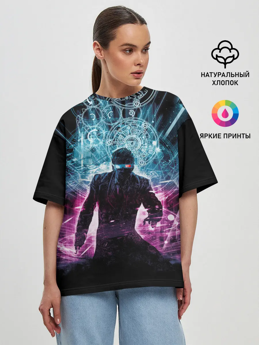 Женская футболка оверсайз / Доктор Кто