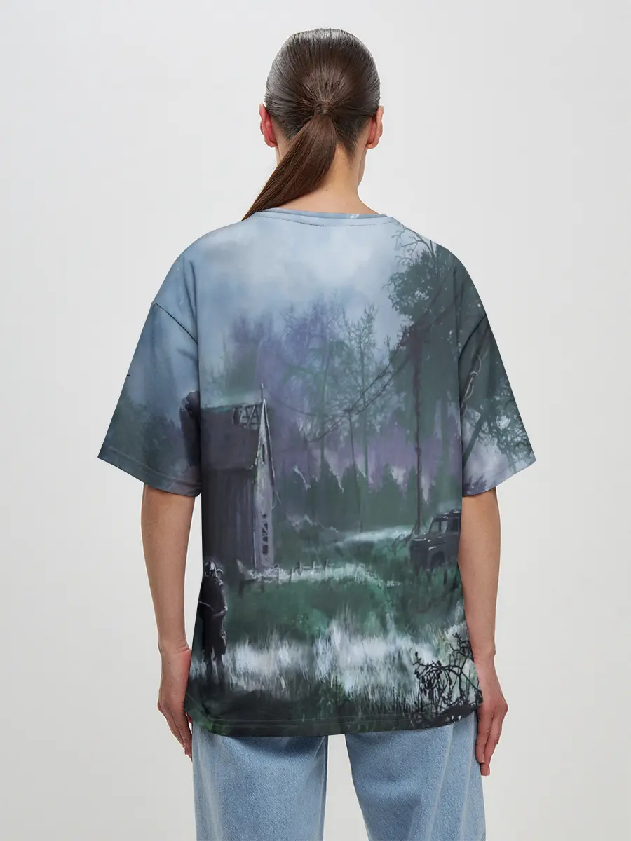 Женская футболка оверсайз / STALKER