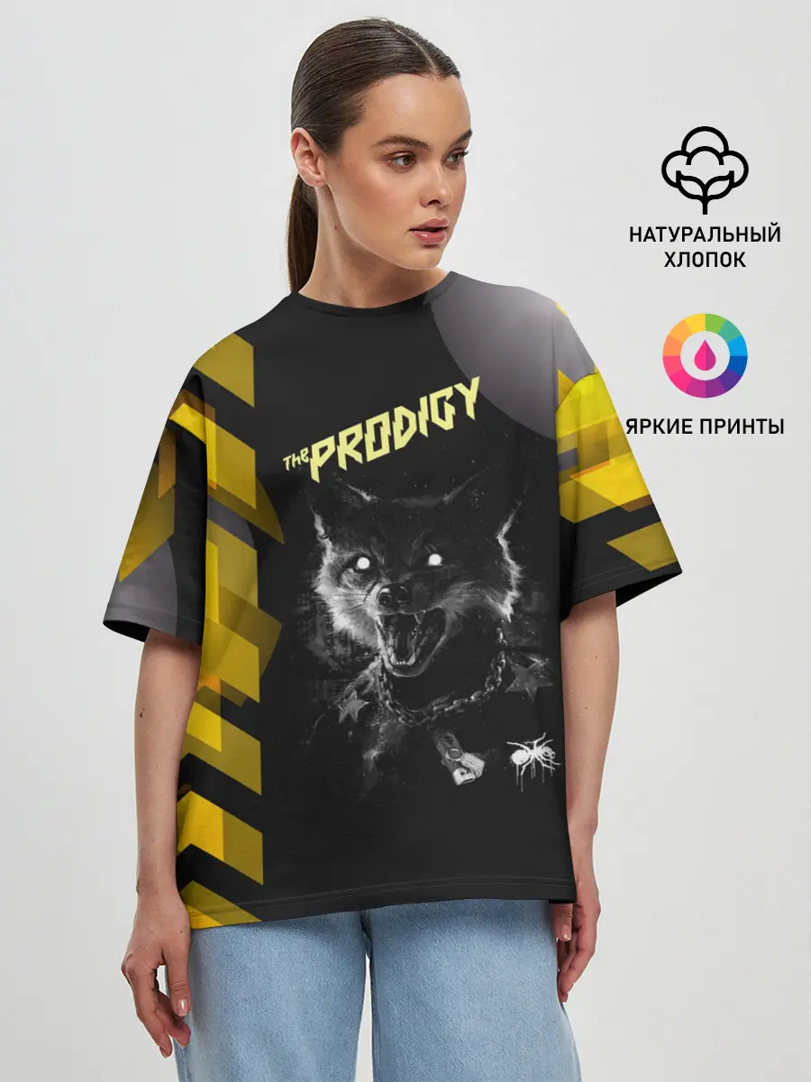 Женская футболка оверсайз / the prodigy