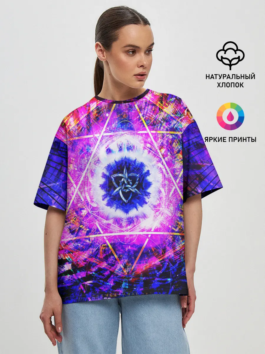 Женская футболка оверсайз / PSY