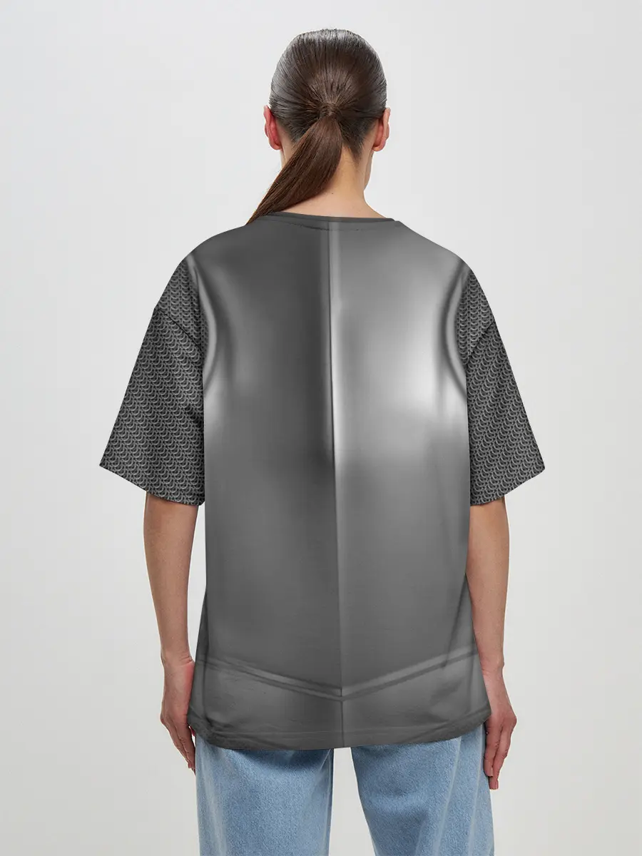 Женская футболка оверсайз / Доспехи рыцаря