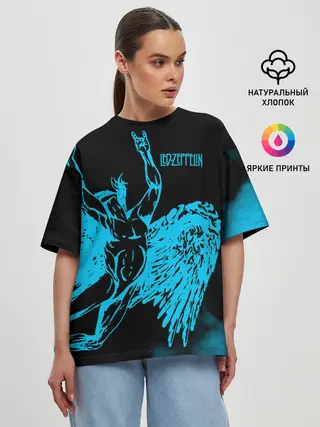 Женская футболка оверсайз / Led Zeppelin