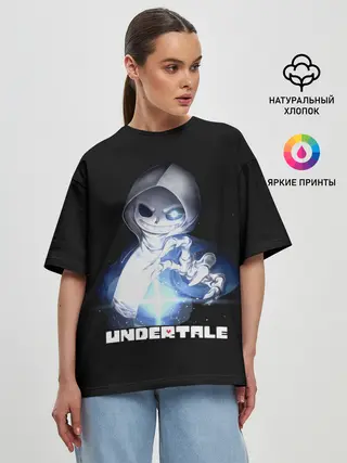 Женская футболка оверсайз / Undertale